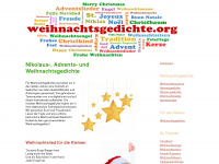 weihnachtsgedichte.org Webseite Vorschau