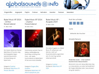 globalsounds.info Webseite Vorschau