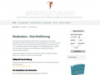 muskulatur.net Webseite Vorschau