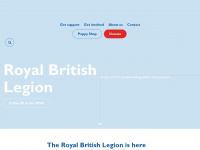 britishlegion.org.uk Webseite Vorschau