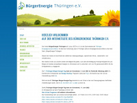 buergerenergie-thueringen.de Webseite Vorschau