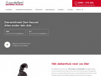 dierenkliniekdenheuvel.nl Webseite Vorschau