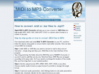 miditomp3convertor.com Webseite Vorschau
