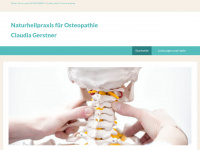 gerstner-osteopathie.de Webseite Vorschau