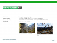 niederwieser-bau.com Webseite Vorschau