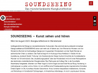 soundseeing.net Webseite Vorschau