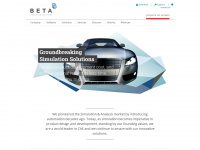 beta-cae.com Webseite Vorschau