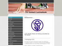tsv-simbach-leichtathletik.de Webseite Vorschau