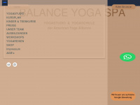 balance-yoga-spa.de Webseite Vorschau