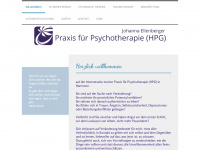 psychotherapie-ellenberger.de Webseite Vorschau
