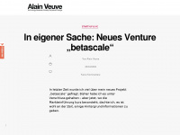 alainveuve.ch Webseite Vorschau