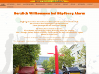 hüpfburg-alarm.de Webseite Vorschau