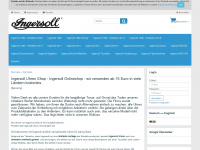 ingersoll-uhren.ch Webseite Vorschau