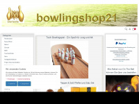 bowlingshop21.de Webseite Vorschau