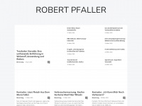 robert-pfaller.at Webseite Vorschau