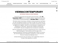 viennacontemporary.at Webseite Vorschau