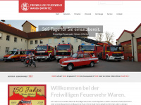 ffw-waren.de Webseite Vorschau