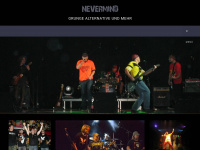nevermind-band.com Webseite Vorschau