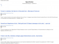 sportticker.info Webseite Vorschau