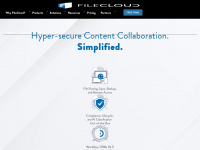 filecloud.com Webseite Vorschau