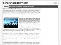 scherer-academy.com Webseite Vorschau