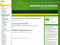 gruene-klein-auheim.de Webseite Vorschau