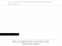 maltinagarage.ch Webseite Vorschau