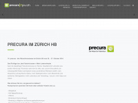 precura.ch Webseite Vorschau