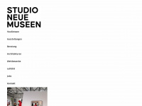 studioneuemuseen.com Webseite Vorschau