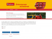 hahne-entsorgung.de Webseite Vorschau