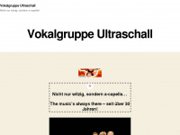 vokalgruppe-ultraschall.com Webseite Vorschau