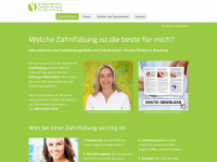 zahnfuellung-zahnarzt-nuernberg.de Webseite Vorschau
