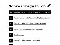 schreibregeln.ch Webseite Vorschau