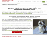 lektorat-korrekturlesen.de Webseite Vorschau