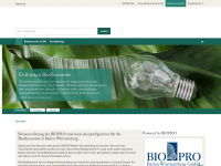 biooekonomie-bw.de Webseite Vorschau