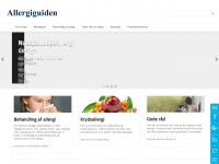 allergiguiden.dk Webseite Vorschau