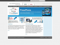 pressphone.de Webseite Vorschau