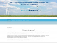 windpark-langendorf.de Webseite Vorschau