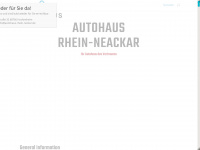 autohaus-rhein-neckar.de Webseite Vorschau