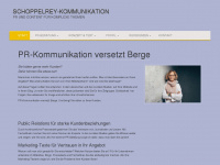 schoppelrey-kommunikation.de Webseite Vorschau