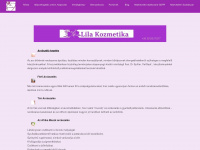 lilakozmetika.hu Webseite Vorschau