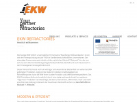 ekw-refractories.com Webseite Vorschau