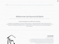 raumschall-berlin.de Webseite Vorschau