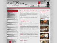 zement-museum.de Webseite Vorschau