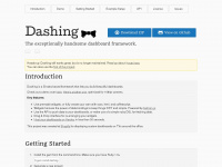 dashing.io Webseite Vorschau