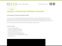hesan.ch Webseite Vorschau
