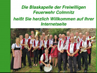 blaskapellecolmnitz.de Webseite Vorschau