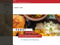 dawat-indische-kueche.de Webseite Vorschau