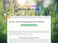 gazza-diy-audio.de Webseite Vorschau