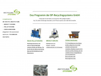 bp-recyclingsystems.com Webseite Vorschau